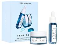 🌿 discover the power of herbivore's true blue natural mini skin clarifying duo: truly natural, clean beauty at its best logo
