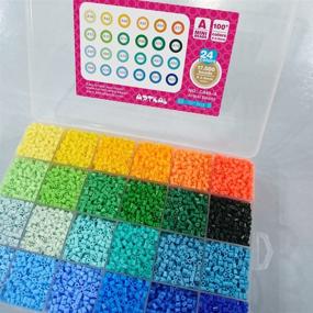 img 2 attached to 🎨 ARTKAL Soft Mini Beads A 2.6mm 24,000 Fuse Beads CA48 - Assorted 48 Colors in 2 Boxes - Mini Beads, NOT Standard MIDI Beads
