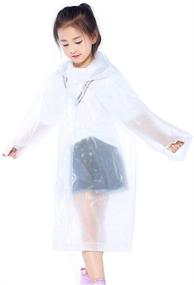 img 3 attached to 🌧️ Convenient PERTTY Reusable Raincoats for Children Boys' Clothing - Portable and Waterproof