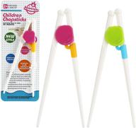 kidsfantasy kids learning chopsticks, 2 pairs of toddler training chopsticks for babies and children logo