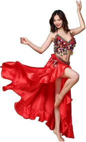 img 2 attached to MUNAFIE Belly Dance Skirt Skirts Women's Clothing