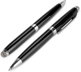 img 4 attached to 🖊️ BoxWave Stylus Pen for Microsoft Surface 3 - EverTouch Meritus Capacitive Styra, Rollerball Pen - Jet Black