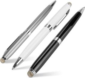 img 3 attached to 🖊️ BoxWave Stylus Pen for Microsoft Surface 3 - EverTouch Meritus Capacitive Styra, Rollerball Pen - Jet Black