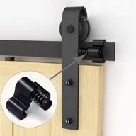 enhance your sliding barn doors with ccjh adjustable barn door stoppers in black - top track hardware, 1 pair логотип