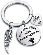 gzrlyf hummingbirds keychain memorial remembrance logo