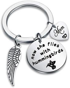 img 4 attached to Gzrlyf Hummingbirds Keychain Memorial Remembrance