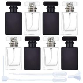 img 4 attached to Perfume Bottles Atomizer Composed Black Clear