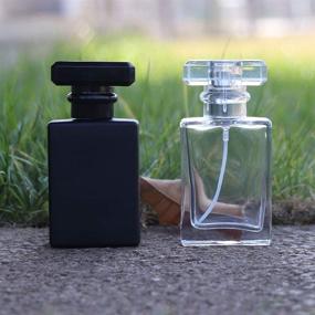 img 3 attached to Perfume Bottles Atomizer Composed Black Clear