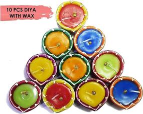 img 2 attached to CRAFTSMAN Traditional Terracotta Multicolor 10 Deepawali Home Decor and Oil Lamps & Accessories