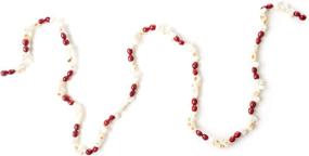 img 4 attached to 🍿 CraftMore Popcorn and Cranberry Plastic Garland: Festive Décor for any Occasion!