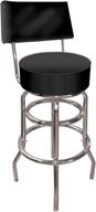 🎮 high-quality trademark gameroom swivel bar stool with padded black seat and back logo