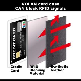 img 3 attached to Men's Accessories: VOLAN Credit Pockets Holder