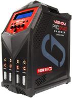 ⚡️ venom pro quad lipo battery fast charger: 4 port, 100w each, ac dc 7a fast nimh lihv lipo balance charger discharger logo