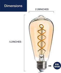 img 2 attached to FLSNT Decorative Dimmable Equivalent Finishing