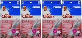 img 1 attached to 🧤 Premium Latex-Free Gloves: Mr. Clean 243033 Bliss - Medium Size (4 Pack)