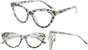 img 1 attached to GUD Cat Eye Style Reading Glasses Vision Care