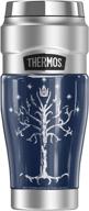 gondor tree of lord of the rings insulated stainless king steel travel tumbler, 16oz логотип