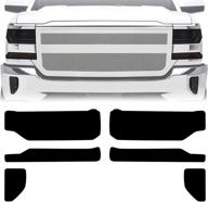 🚗 enhance your style and safety with ndrush blackout headlights foglight vinyl tint film for chevy silverado 1500 2016-2018 logo