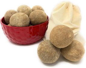 img 4 attached to 🐑 Alpaca Home: 100% Alpaca Wool Dryer Balls - Made in USA - Set of 3 - Chemical-Free, All-Natural Fabric Softener & Dryer Sheet Replacement, Hypo-Allergenic & Reusable - Decreases Drying Time