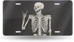 skeleton license design aluminum novelty logo