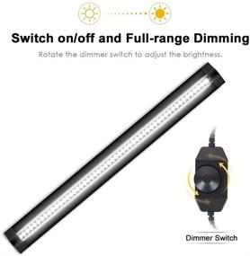 img 2 attached to 💡 Dimmable Under Cabinet LED Lights - Ultra Thin 30cm/12in, Natural White 450LM, CRI90, Complete Kit with All Accessories for Under Counter Lighting, Closet Light Bar