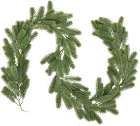 img 4 attached to Artiflr Christmas Artificial Fireplaces Decorations Seasonal Decor for Wreaths, Garlands & Swags