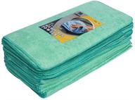 🌿 avalon towels: premium microfiber cleaning cloths (pack of 36) – multi purpose, 16"x16" soft cloths for dusting, polishing, scrubbing, and absorbent cleaning - green logo