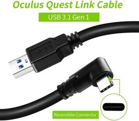 img 2 attached to 🔌 10FT USB C VR-кабель высокой скорости для Oculus Quest / Quest 2 - расширитель передачи данных для гарнитуры виртуальной реальности Oculus Quest и игрового ПК, быстрая зарядка совместима с USB C зарядным устройством (3M)