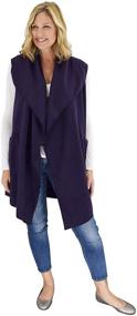 img 1 attached to 👚 Women's Clothing: Stylish Pocketed Fleece Cardigan by Moda