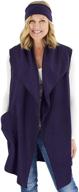 👚 women's clothing: stylish pocketed fleece cardigan by moda logo