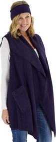 img 3 attached to 👚 Women's Clothing: Stylish Pocketed Fleece Cardigan by Moda