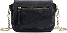 img 4 attached to 👜 Стильная сумка Crossbody с цепочкой от Scarleton: модные женские сумки и кошельки для плечевых сумок