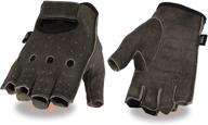 🧤 enhance your style with milwaukee leather fingerless gloves distressed logo