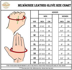 img 1 attached to 🧤 Подчеркни свой стиль с помощью отделанных перчаток без пальцев Milwaukee Leather