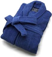 cotton fleece bathrobe for comfortable sleep and lounge logo