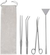 🐠 atpwonz 4-in-1 aquarium tool set: stainless steel tweezers, scissor, spatula for aquascaping - ideal fish tank starter kit logo