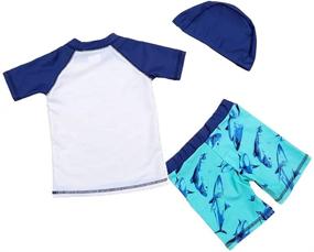 img 1 attached to 🩱 Boys' Swimwear with Drawstring for Swimwear Protection, Ages 1-14