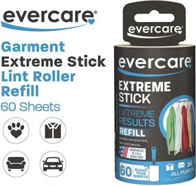 img 3 attached to 👕 Evercare Garment Lint Roller Extreme Stick Refill - High Performance 60-Sheet Pack