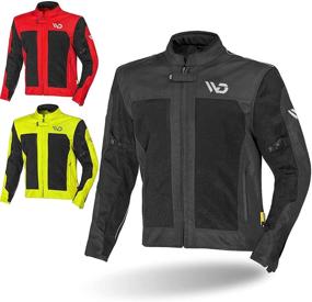 img 3 attached to 🏍️ WD Motorsports Miami Mesh Motorcycle Jacket Mens - Armor, Enduro, Reflective, Summer Biker Jacket