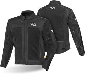 img 4 attached to 🏍️ WD Motorsports Miami Mesh Motorcycle Jacket Mens - Armor, Enduro, Reflective, Summer Biker Jacket