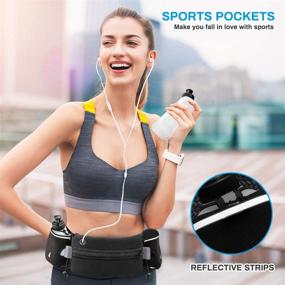 img 1 attached to 💧 Stay Hydrated on the Go with Luckit Hydration Running Belt - Includes 2 Water Bottles and Reflective Waist Bag for Outdoor Activities