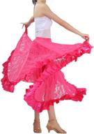 💃 cismark elegant ballroom dancing latin dance long swing race skirt - perfect for dance parties! logo