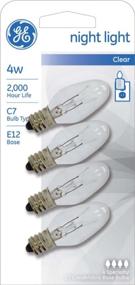 img 1 attached to 💡 GE Standard Night Light Bulb, 4 Watt, Clear - Pack of 2 (4 ea)