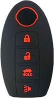 🔑 kawihen silicone keyless entry smart remote key fob cover - compatible with 350z 370z altima armada gt-r leaf pathfinder rogue sentra maxima murano versa cwtwb1u840 285e3-3sg0d logo