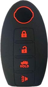 img 3 attached to 🔑 KAWIHEN Silicone Keyless Entry Smart Remote Key Fob Cover - Compatible with 350Z 370Z Altima Armada GT-R Leaf Pathfinder Rogue Sentra Maxima Murano Versa CWTWB1U840 285E3-3SG0D