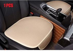 img 4 attached to 🪑 EDEALYN Universal Antiskid Car Seat Cushion: Ultimate Comfort for Auto and Office Chair, Beige