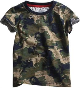 img 4 attached to Kids Beloved Camo T-Shirt - Short 👕 Sleeve Camouflage Tee Shirts for Boys [Ages 2-7]