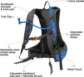 img 2 attached to 🎒 RESVIN Hydration Pack Backpack: Stay Hydrated on Outdoor Adventures with 2L Water Bladder