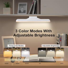 img 2 attached to Enhance Your Space with Rechargeable Magnetic Wireless Under Cabinet Lighting – Dimmable, Adjustable Angle, Touch Control, Ideal for Mirror, Dormitory, Kitchen, Cabinet - White