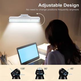 img 1 attached to Enhance Your Space with Rechargeable Magnetic Wireless Under Cabinet Lighting – Dimmable, Adjustable Angle, Touch Control, Ideal for Mirror, Dormitory, Kitchen, Cabinet - White